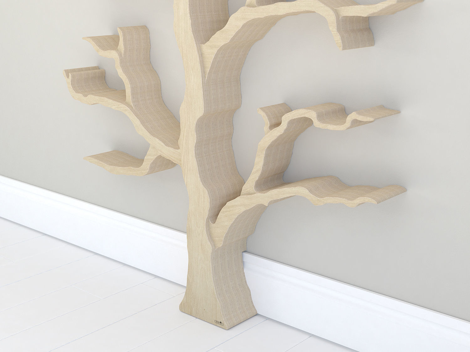 The Cotswold Elm Tree Shelf 3D model_2