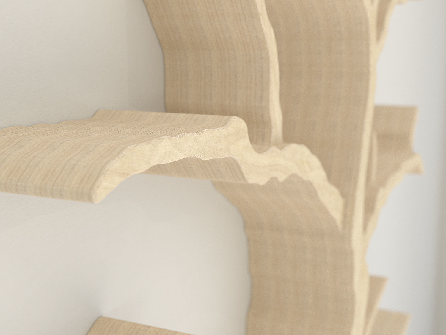 The Cotswold Elm Tree Shelf 3D model_4