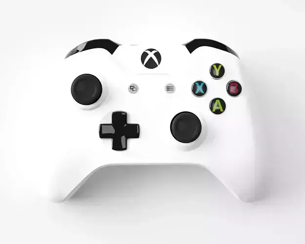 Xbox One White Edition Controller 3D model