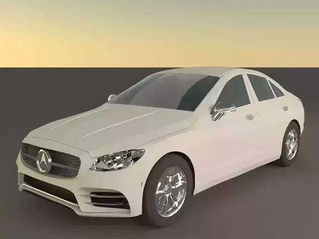 3d modeling mercedes c class sedan