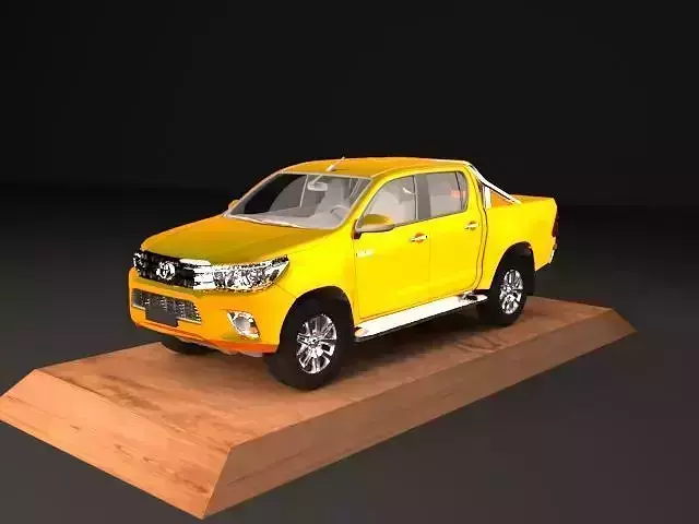 3d modeling toyota hilux pickup truck