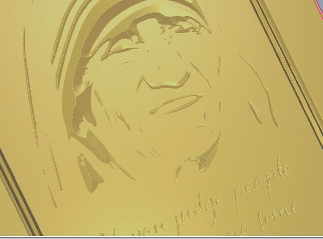 motherteresa door 3D print model_4