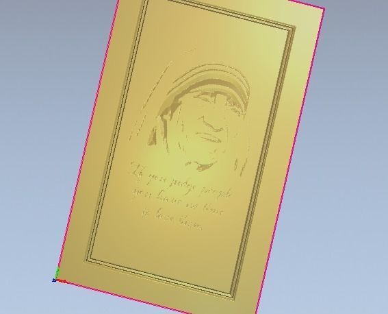 motherteresa door 3D print model_3