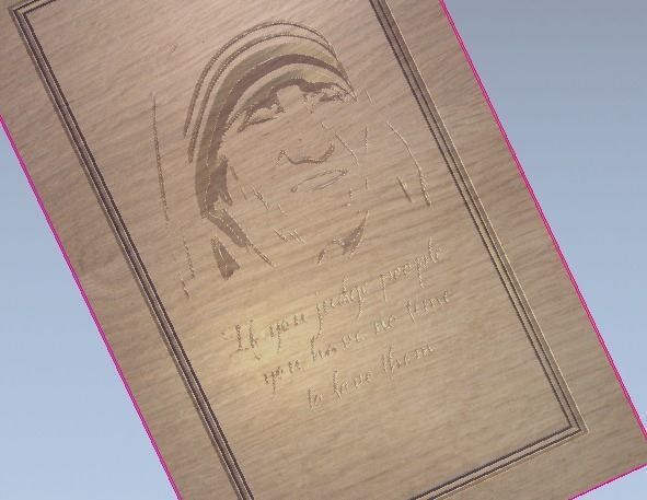 motherteresa door 3D print model_5