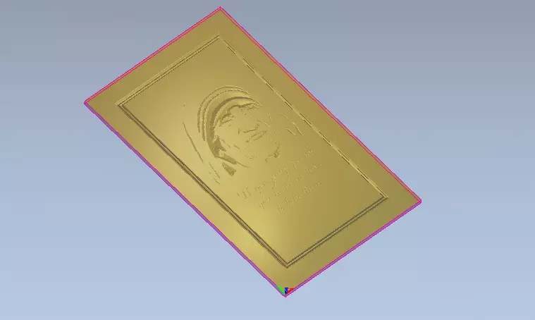 motherteresa door 3D print model_0