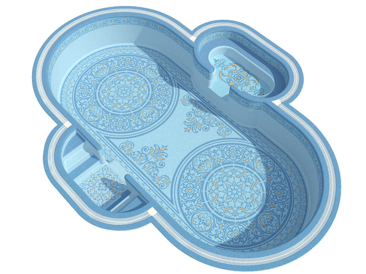 Swimming pool 04 3D model_4