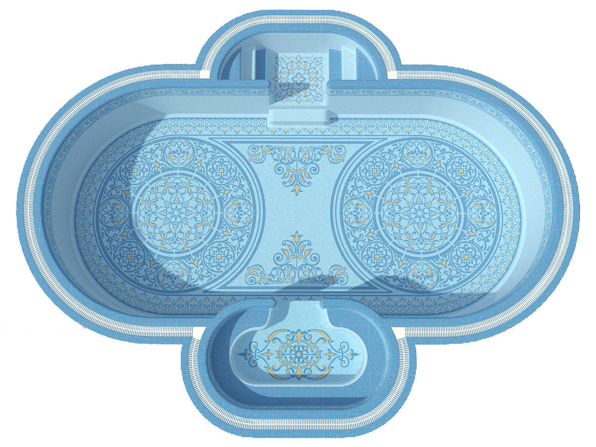 Swimming pool 04 3D model_1