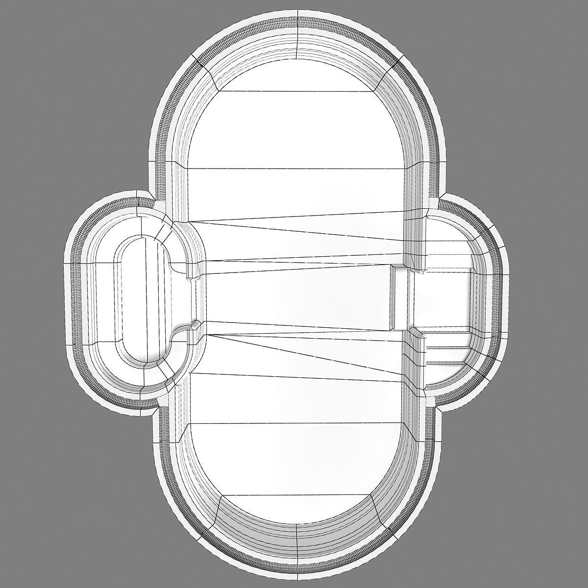 Swimming pool 04 3D model_16