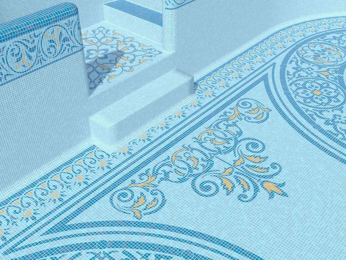 Swimming pool 04 3D model_7