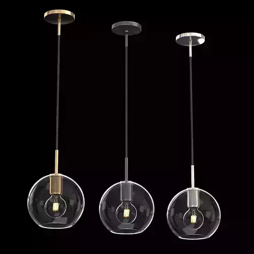 UTILITAIRE GLOBE SHADE SHENDANT 3D model