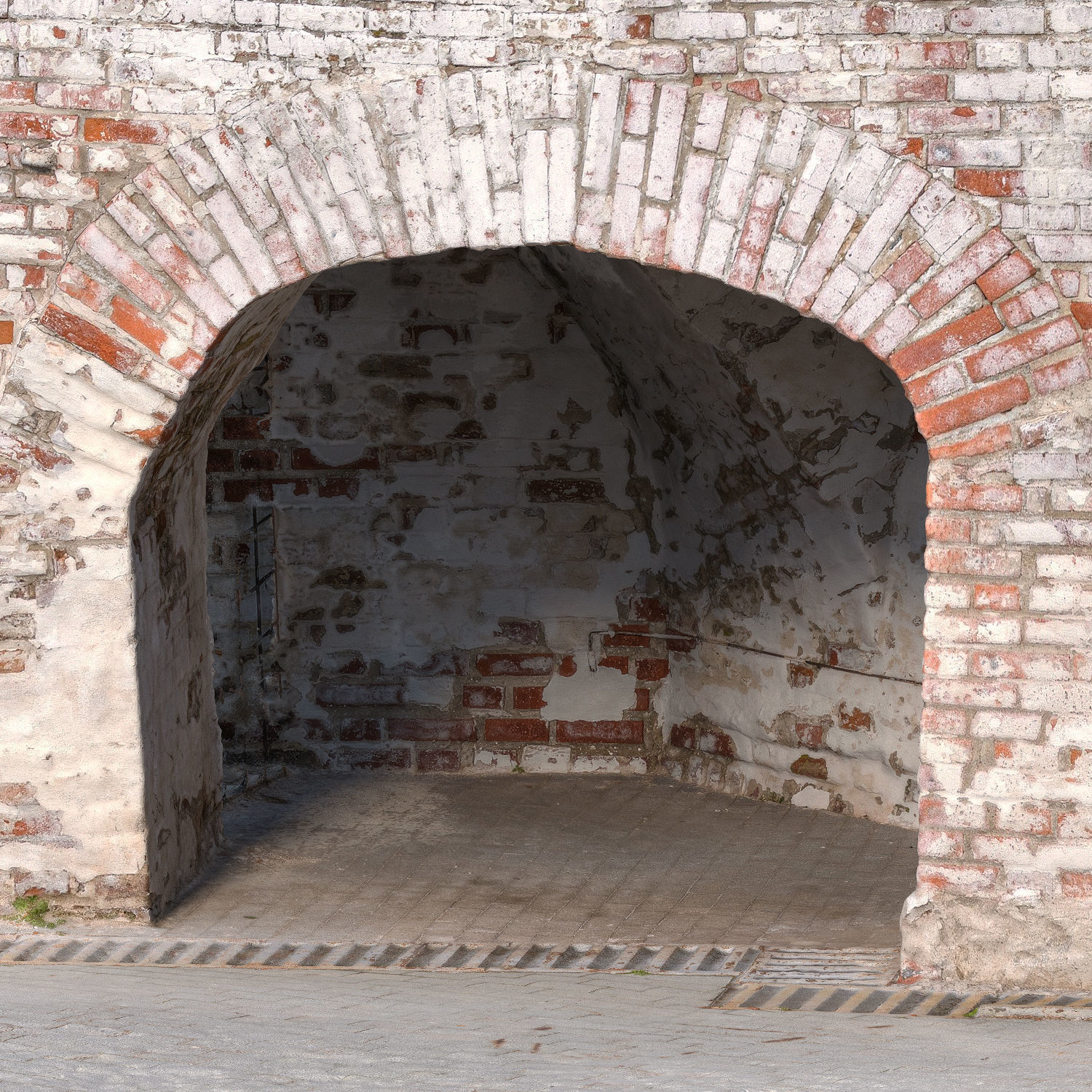 Wall with arch 1 3D model_3