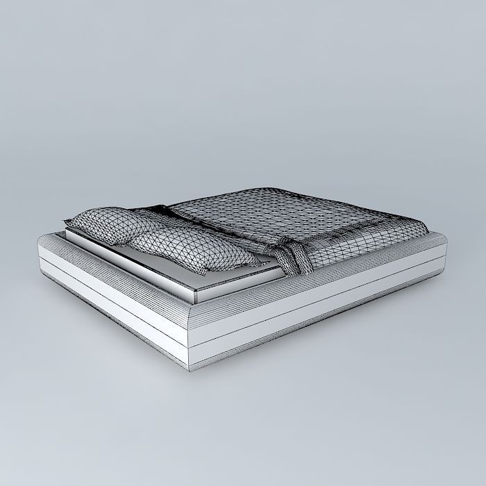 Grimen bed 3D model_3