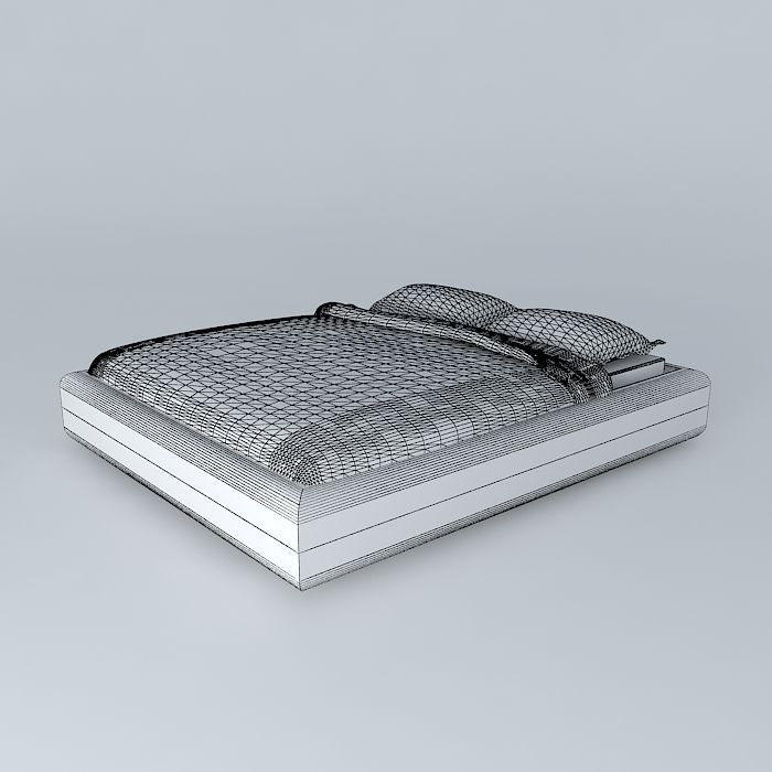 Grimen bed 3D model_4