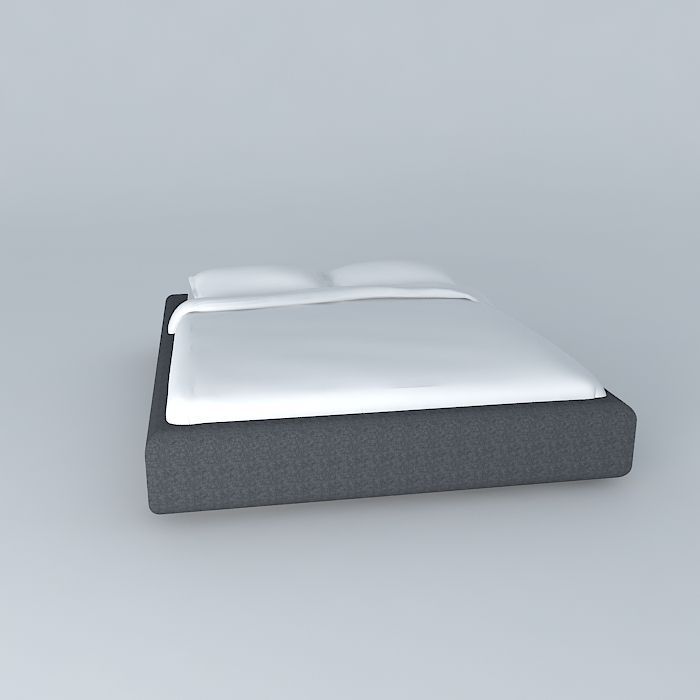 Grimen bed 3D model_2