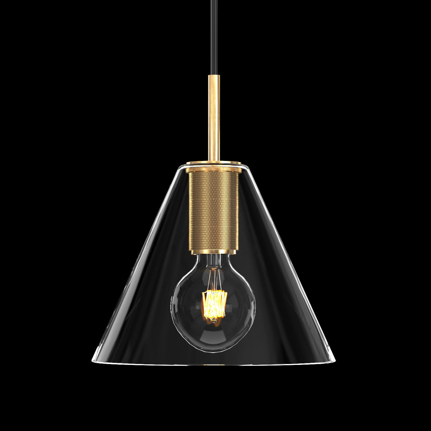 UTILITAIRE FUNNEL SHADE PENDANT 3D model_2