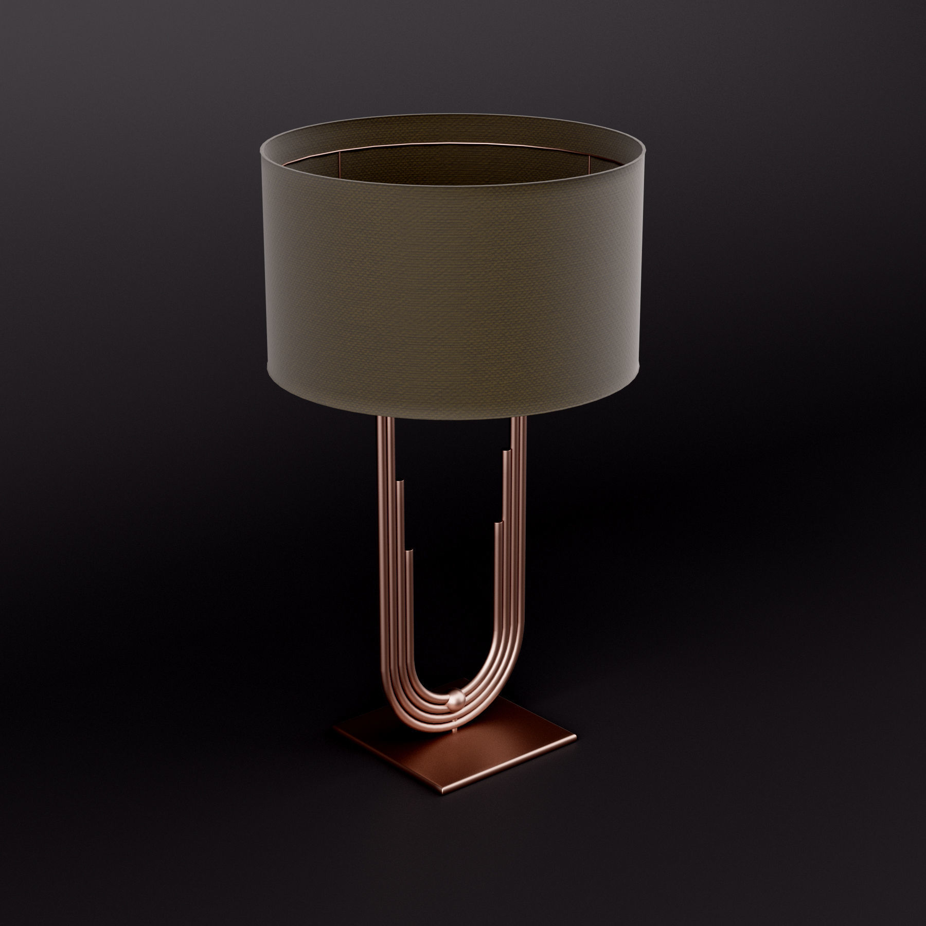 Lamp art deco 3D model_7