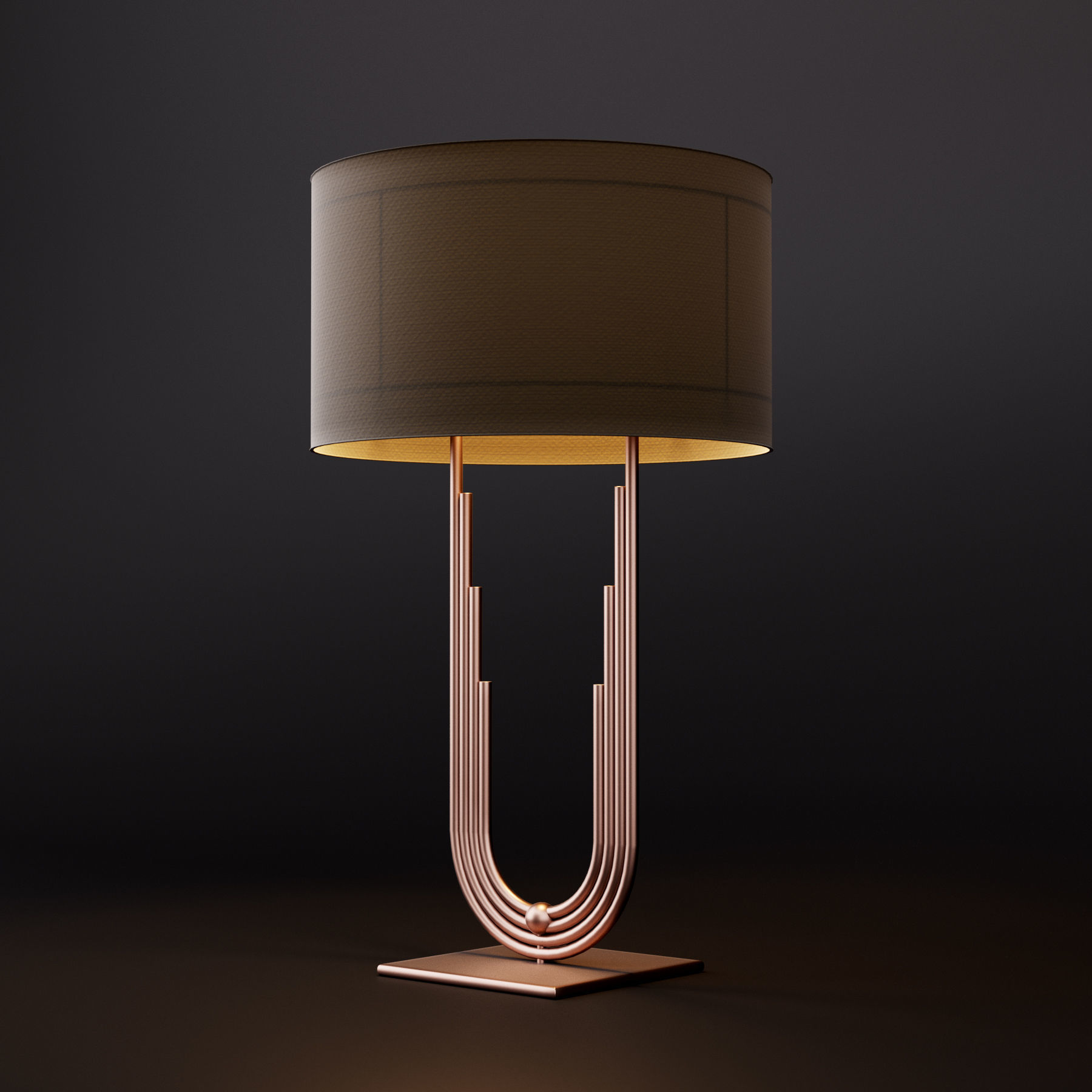Lamp art deco 3D model_8