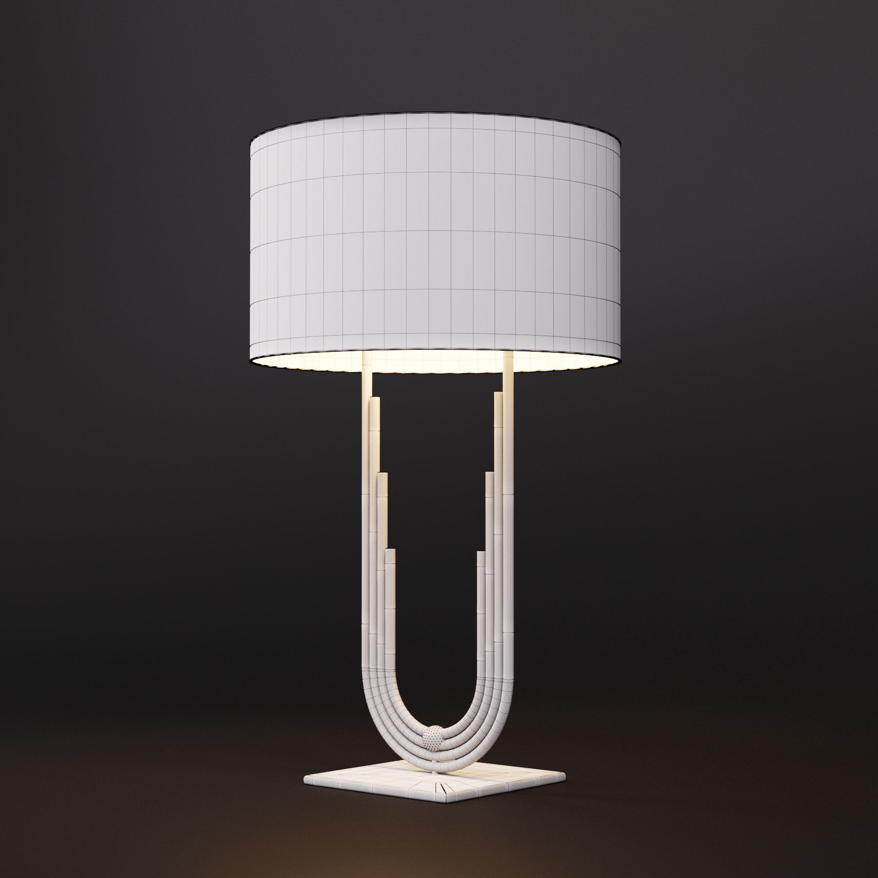 Lamp art deco 3D model_10