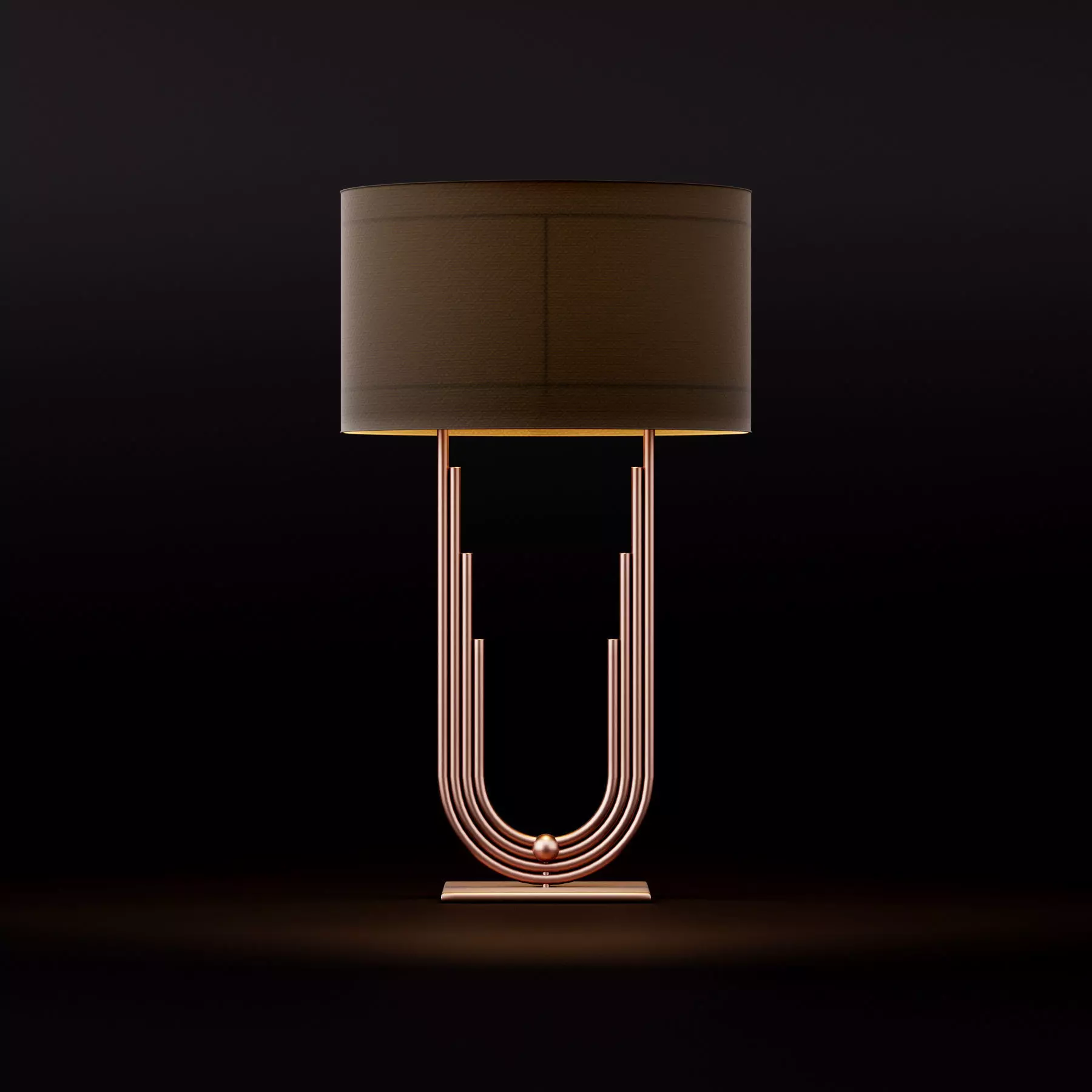 Lamp art deco 3D model_0