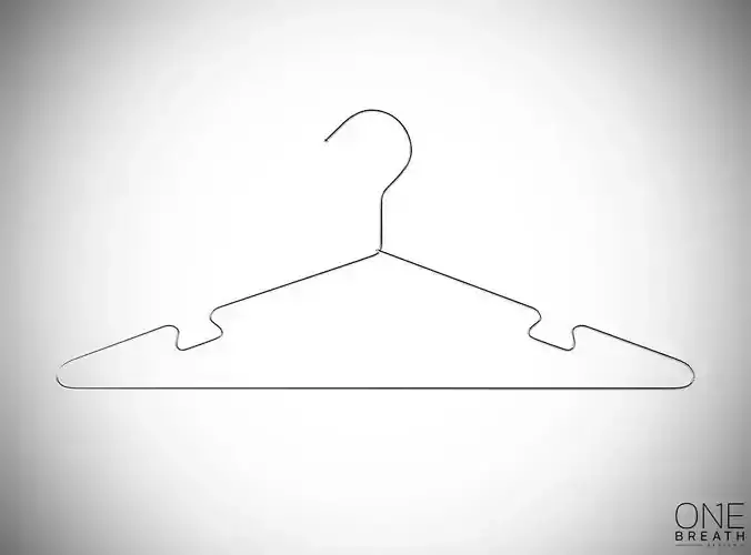 30cm Realistic Thin Metal Hanger for Dressing Shops