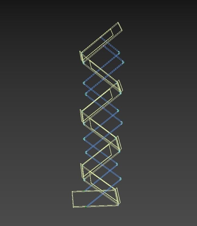 Folding Brochure Stand  3D model_5