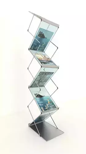Folding Brochure Stand  3D model