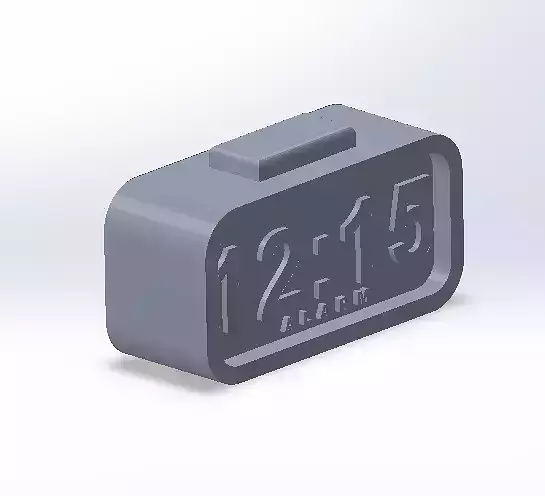 digital clock 3D print model
