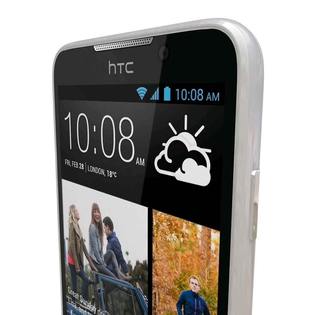 HTC Desire 516 White 3D model_8
