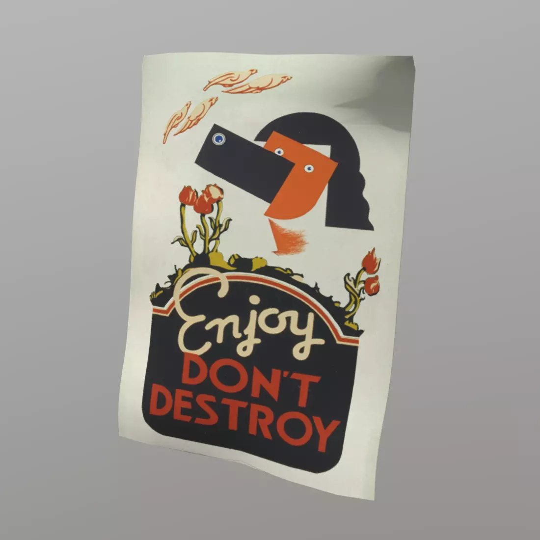 Poster 2 Low-poly 3D model
