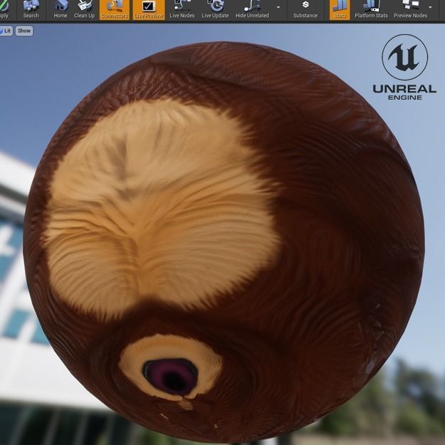 RPG Animset Steampunk Bear Fight and Movement Low-poly 3D model_14