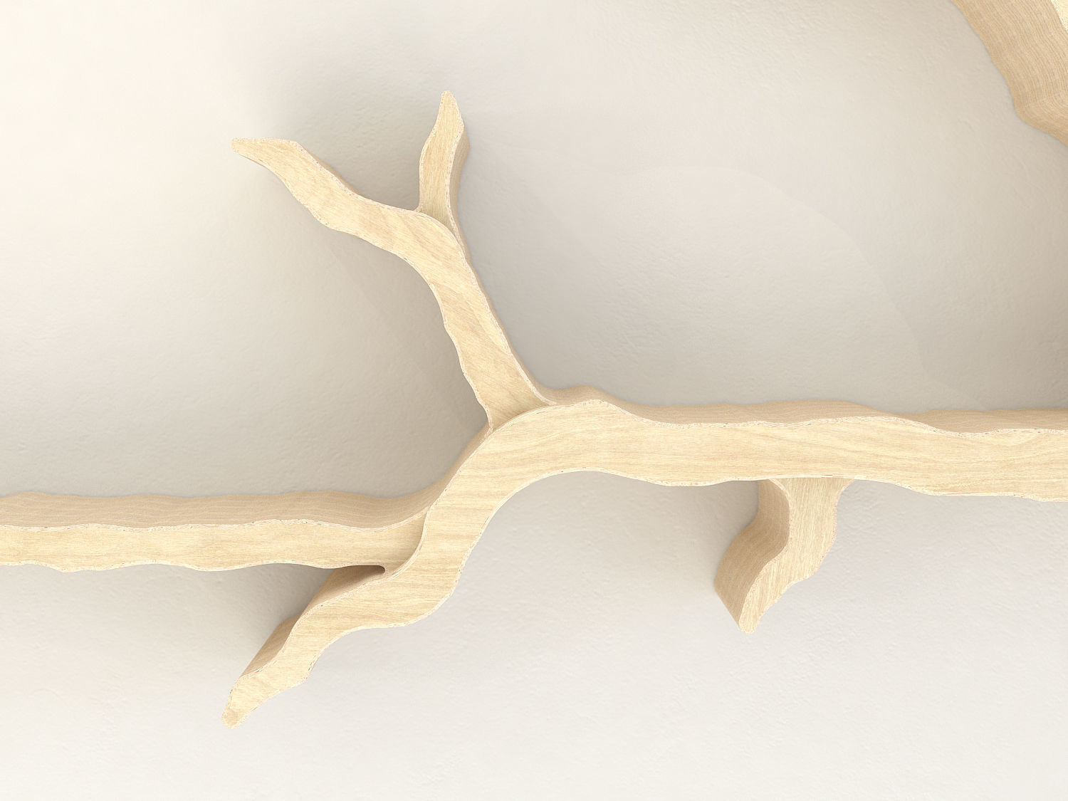 The Wiltshire Oak Branch Shelf 3D model_2