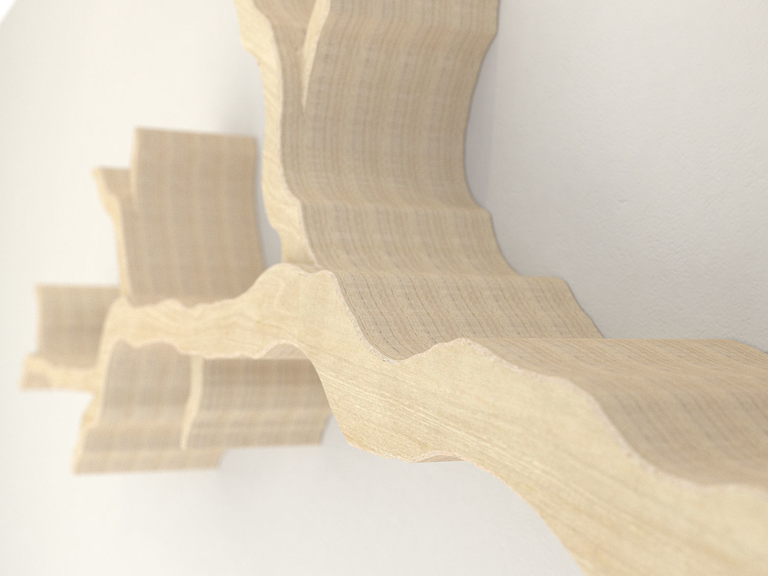 The Wiltshire Oak Branch Shelf 3D model_4