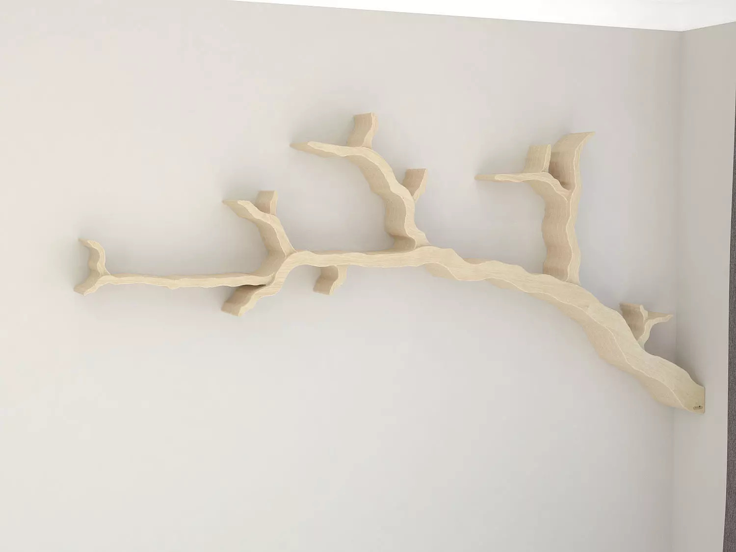 The Wiltshire Oak Branch Shelf 3D model_0
