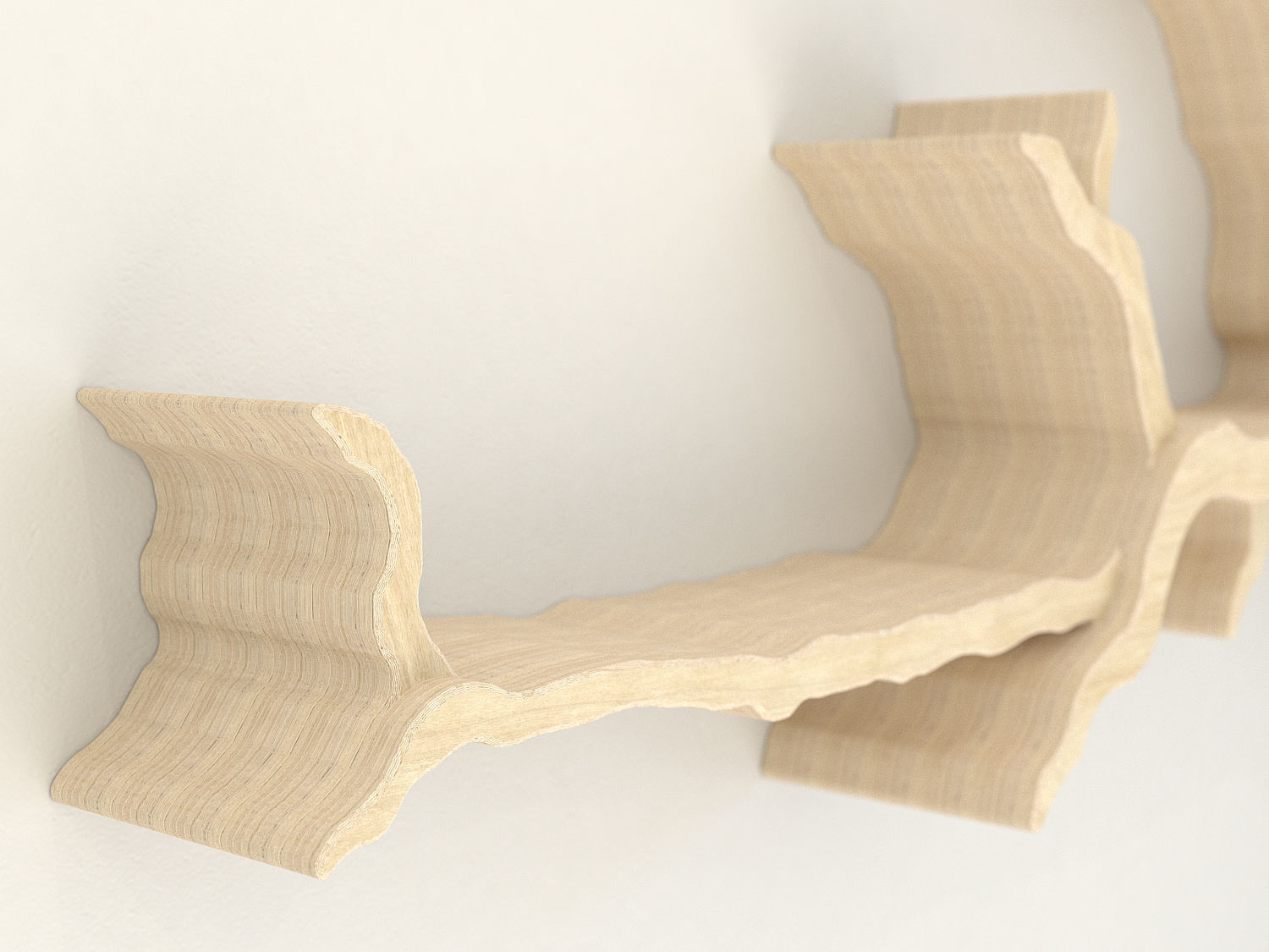 The Wiltshire Oak Branch Shelf 3D model_3