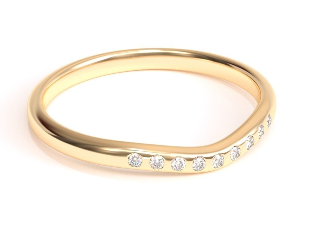 Elsa Peretti wedding band ring2 3D print model_3
