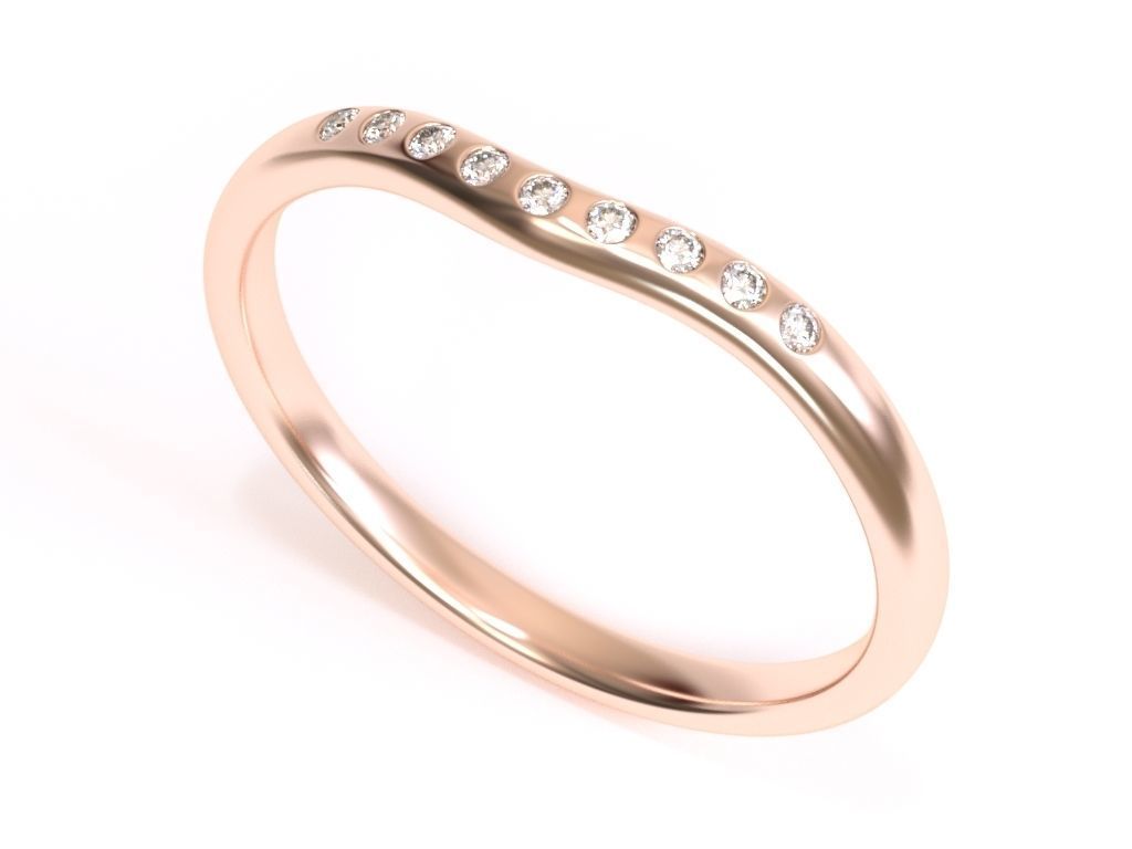 Elsa Peretti wedding band ring2 3D print model_2