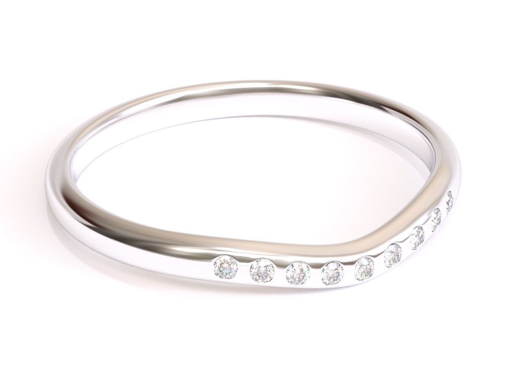 Elsa Peretti wedding band ring2 3D print model_4