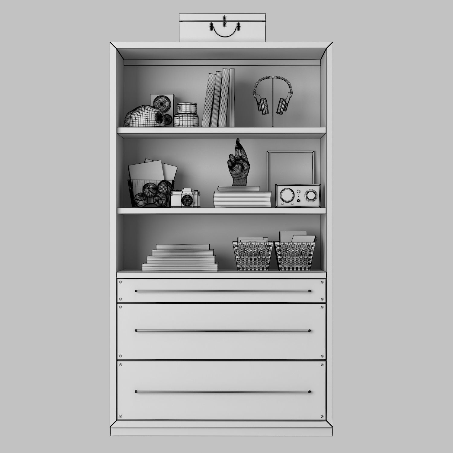 COLBIN WIDE BOOKCASE 3D model_5