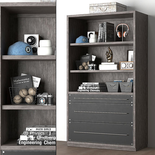 COLBIN WIDE BOOKCASE 3D model