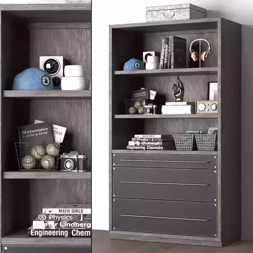 COLBIN WIDE BOOKCASE 3D model