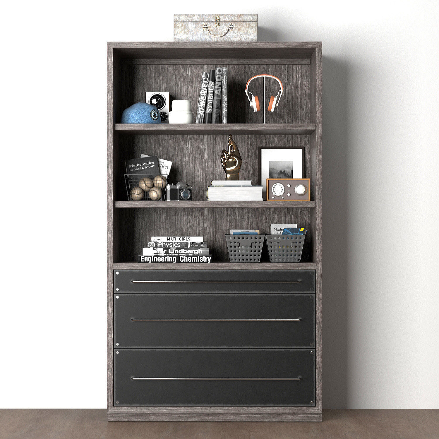 COLBIN WIDE BOOKCASE 3D model_1
