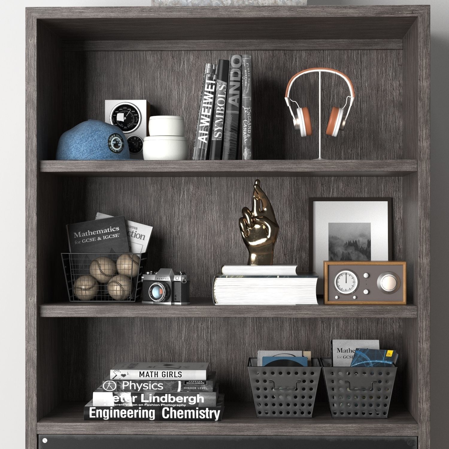 COLBIN WIDE BOOKCASE 3D model_3