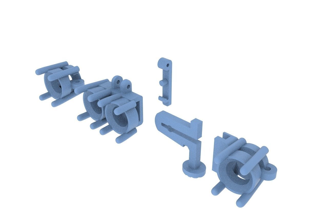 Tennis bracelet with diamonds 463 3D print model_11