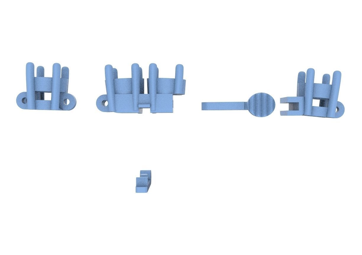 Tennis bracelet with diamonds 463 3D print model_13