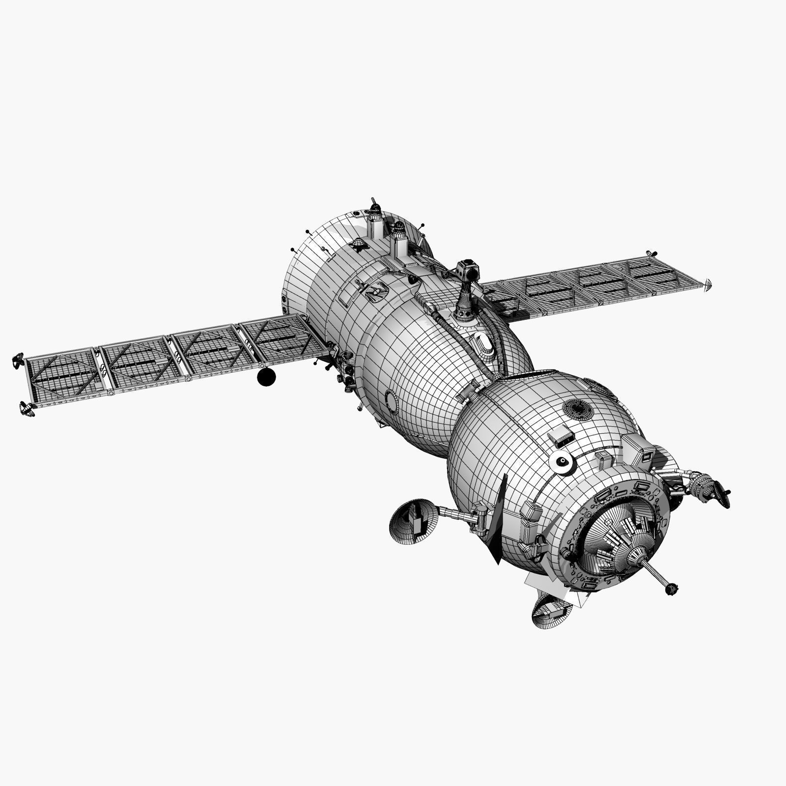 Spaceship Soyuz TMA 3D model_12