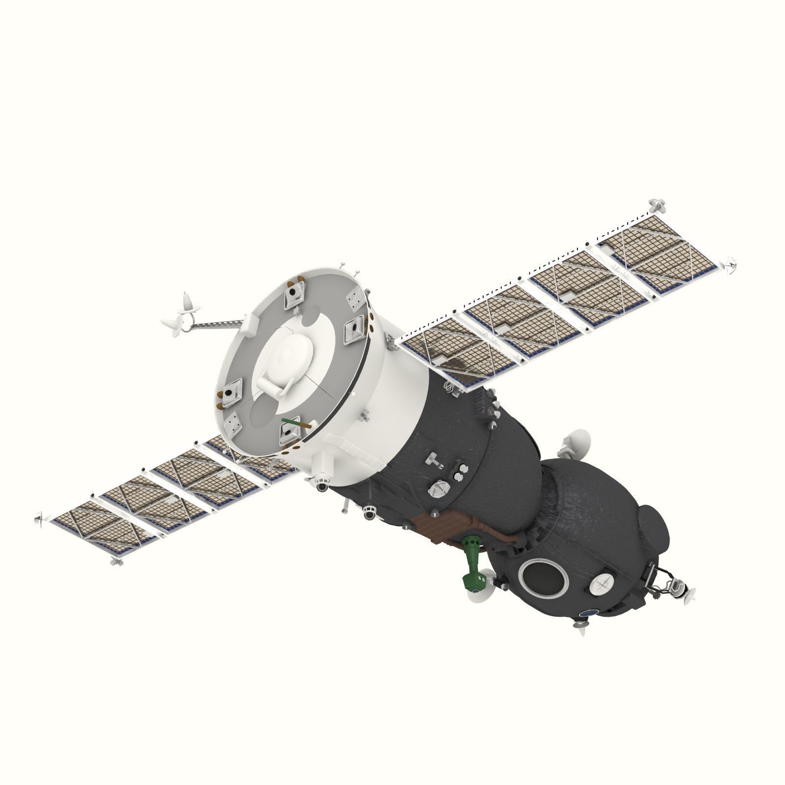 Spaceship Soyuz TMA 3D model_3