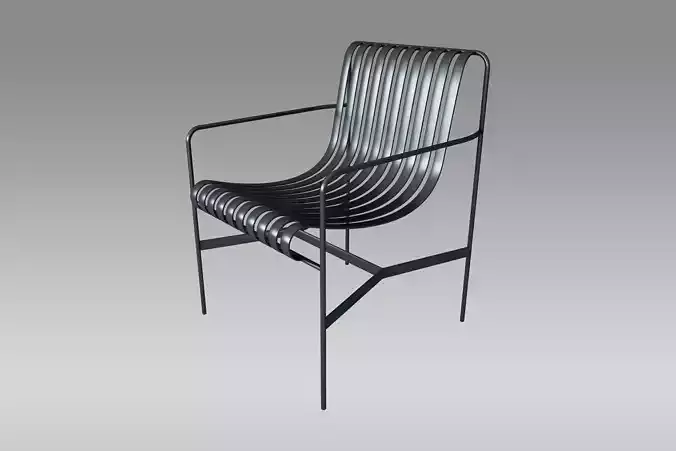 Armchair metal chair