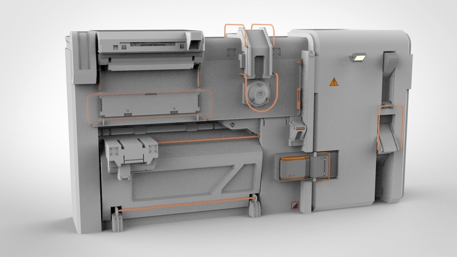 sci-fi Architecture kitbash 27 3D model_5