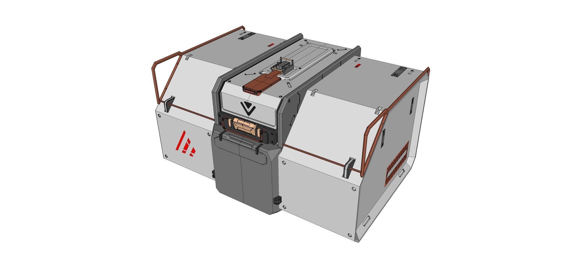 sci-fi Architecture kitbash 27 3D model_25