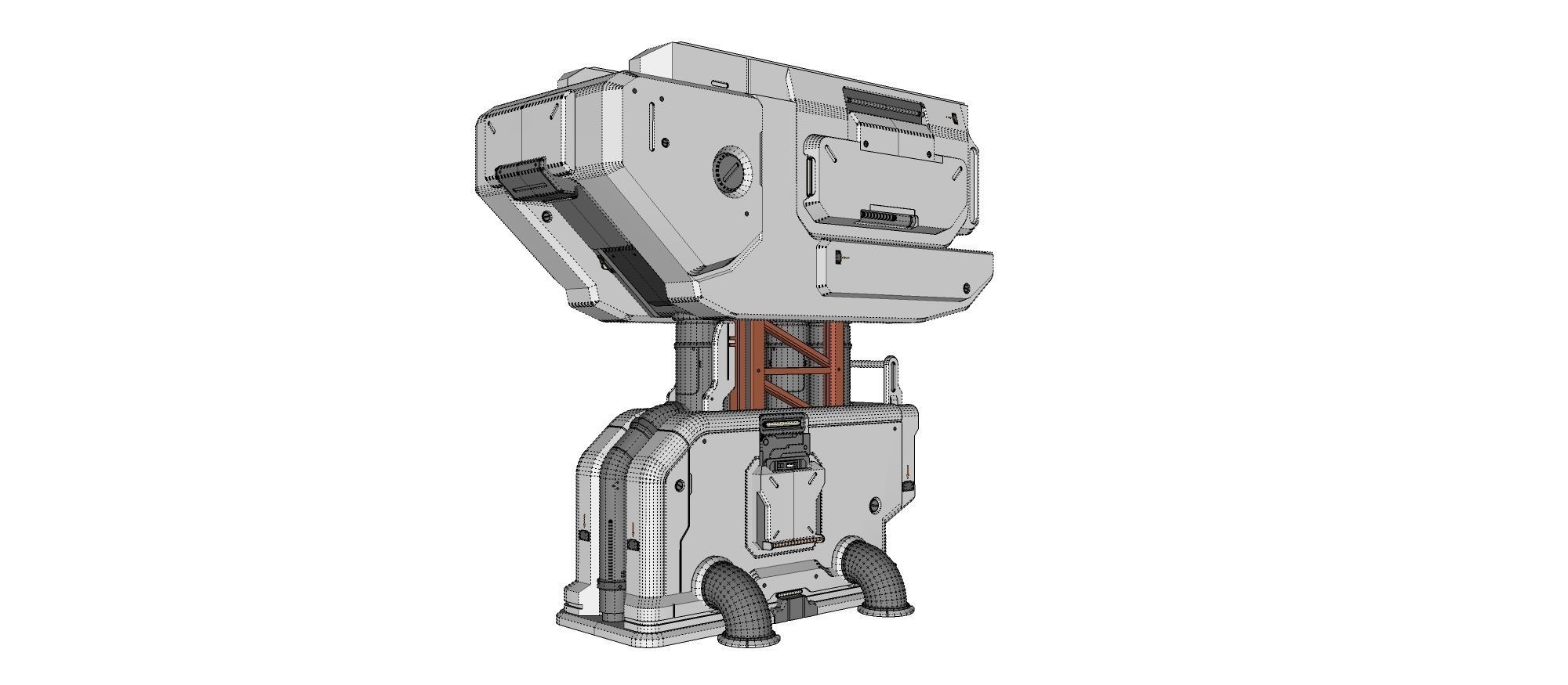 sci-fi Architecture kitbash 27 3D model_20